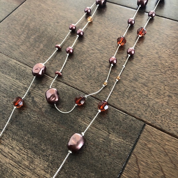 ๐2/$15 free shipping Bead Multistrand Necklace - Picture 1 of 3